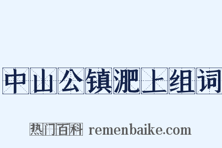 中山公镇淝上组词是什么意思的图片